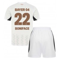 Bayer Leverkusen Victor Boniface #22 Bortedraktsett Barn 2024-25 Kortermet (+ Korte bukser)